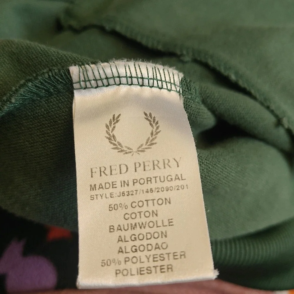 VTG Fred Perry Sportswear Track‎ Jacket Mens XL Green Full Zip Portugal